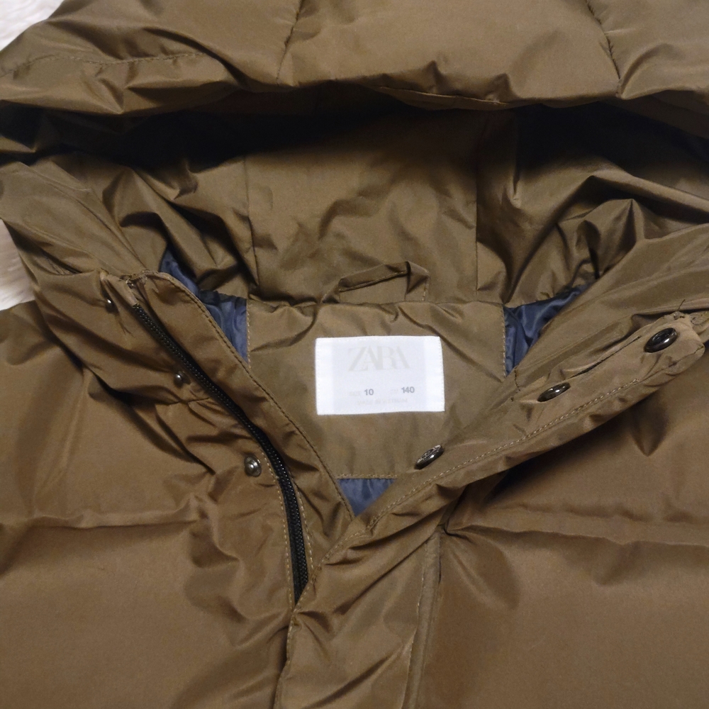 Zara Kids Olive Puffer Jacket - Picture 4 of 7